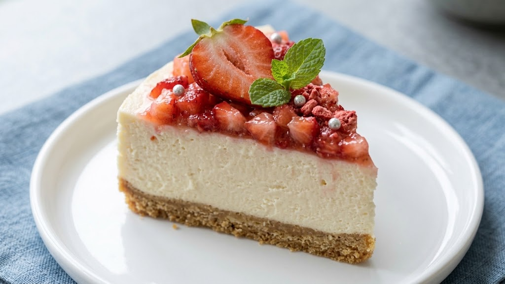 How to Make This Strawberry Cheesecake