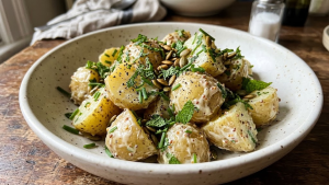 Delia Smith New Potato Salad With Mint And Chives Recipe