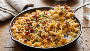 Delia Smith Macaroni Cheese with Bacon Recipe